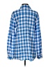 J. McLaughlin Checkered-gingham Blue Long Sleeve Button-Down Shirt Size S - photo 2