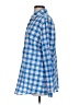 J. McLaughlin Checkered-gingham Blue Long Sleeve Button-Down Shirt Size S - photo 5