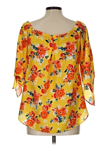 Status by Chenault 3/4 Sleeve Blouse (view 2)