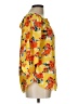Status by Chenault Floral Yellow 3/4 Sleeve Blouse Size L - photo 4