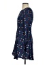 Dina Be 100% Rayon Hearts Blue Casual Dress Size S - photo 5