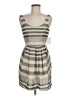 BCBGeneration 100% Polyester Stripes Gray Casual Dress Size 6 - photo 1
