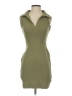 Missguided Solid Green Casual Dress Size 4 - photo 1