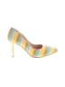 Assorted Brands Color Block Yellow Tan Heels Size 7 - photo 1