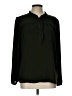 Ann Taylor LOFT 100% Polyester Green Long Sleeve Blouse Size L - photo 1