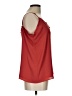 Ann Taylor LOFT 100% Polyester Red Sleeveless Blouse Size L - photo 4