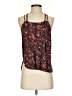 Deletta 100% Rayon Floral Brown Sleeveless Blouse Size XS - photo 1
