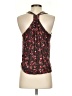 Deletta 100% Rayon Floral Brown Sleeveless Blouse Size XS - photo 2