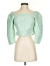Levi's 100% Polyester Green 3/4 Sleeve Blouse Size S - photo 1