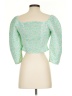 Levi's 100% Polyester Green 3/4 Sleeve Blouse Size S - photo 2