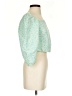 Levi's 100% Polyester Green 3/4 Sleeve Blouse Size S - photo 4