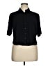 Splendid Black Short Sleeve Blouse Size 1X - photo 1