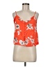 Volcom 100% Viscose Rayon Orange Sleeveless Blouse Size 8 - photo 1