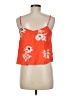Volcom 100% Viscose Rayon Orange Sleeveless Blouse Size 8 - photo 2
