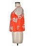 Volcom 100% Viscose Rayon Orange Sleeveless Blouse Size 8 - photo 5