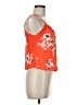 Volcom 100% Viscose Rayon Orange Sleeveless Blouse Size 8 - photo 4