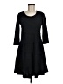 Neesha Solid Black Casual Dress Size M - photo 1