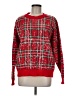 Bibi Plaid Red Pullover Sweater Size M - photo 1
