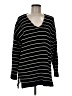 Eileen Fisher Stripes Black Pullover Sweater Size M - photo 1