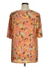 Logo Layers Orange Short Sleeve Blouse Size XL - photo 2
