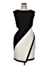 Studio One Color Block Black Cocktail Dress Size 16 - photo 1