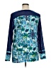 Logo Layers Blue Long Sleeve Blouse Size XL - photo 2