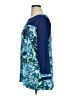 Logo Layers Blue Long Sleeve Blouse Size XL - photo 5