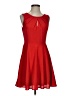 Express 100% Polyester Solid Red Cocktail Dress Size 4 - photo 1