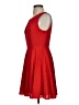 Express 100% Polyester Solid Red Cocktail Dress Size 4 - photo 5