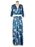 Zara Print Blue Jumpsuit Size S - photo 1