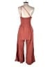 Anrabess Solid Red Jumpsuit Size S - photo 2