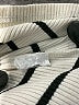 MNG Stripes Ivory Short Sleeve T-Shirt Size L - photo 8