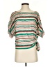 Lovemarks 100% Polyester Green Short Sleeve Blouse Size S - photo 1