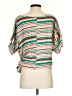 Lovemarks 100% Polyester Green Short Sleeve Blouse Size S - photo 2