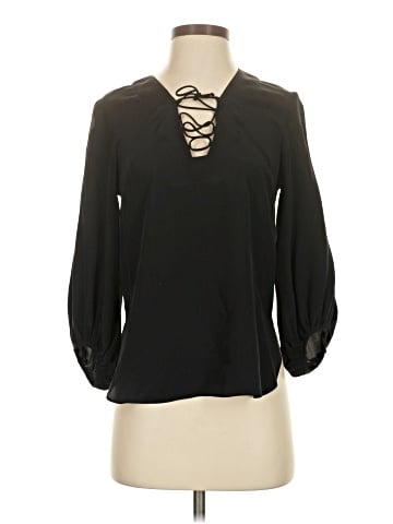 Amanda Uprichard 3/4 Sleeve Silk Top (view 1)