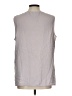 Anne Klein 100% Polyester Gray Sleeveless Blouse Size L - photo 2