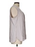 Anne Klein 100% Polyester Gray Sleeveless Blouse Size L - photo 4