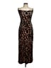 Taylor Animal Print Brown Cocktail Dress Size 2 - photo 1