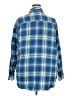 Old Navy 100% Cotton Plaid Blue Long Sleeve Button-Down Shirt Size XXL - photo 2
