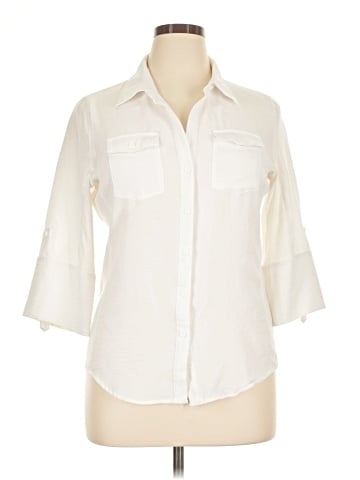 Cavallini 3/4 Sleeve Button-Down Shirt (view 1)