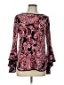 Sam and Jess Burgundy Long Sleeve Blouse Size L - photo 1