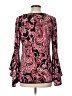 Sam and Jess Burgundy Long Sleeve Blouse Size L - photo 2
