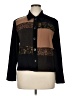 Liz Baker Animal Print Brown Jacket Size 16 (petite) - photo 1