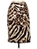 Max Mara Studio Animal Print Brown Casual Skirt Size 6 - photo 1