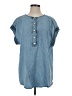 J.Crew Blue Short Sleeve Top Size S - photo 1