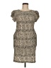 Pink Martini 100% Polyester Tweed Gold Cocktail Dress Size M - photo 1