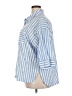 Joyspun Stripes Blue 3/4 Sleeve Button-Down Shirt Size 2X - photo 5