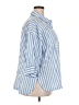 Joyspun Stripes Blue 3/4 Sleeve Button-Down Shirt Size 2X - photo 4