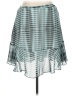 Worthington 100% Polyester Checkered-gingham Teal Casual Skirt Size 14 - photo 1