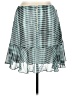 Worthington 100% Polyester Checkered-gingham Teal Casual Skirt Size 14 - photo 2